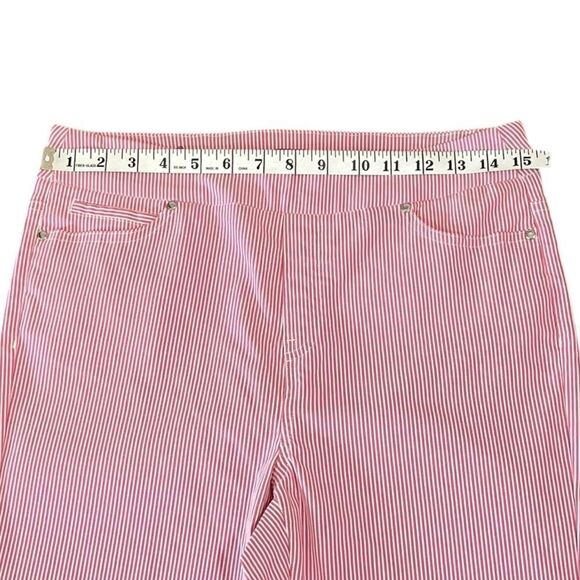 Mario Serrani Italy Pink Pinstriped Pants, Size M - Picture 4 of 6